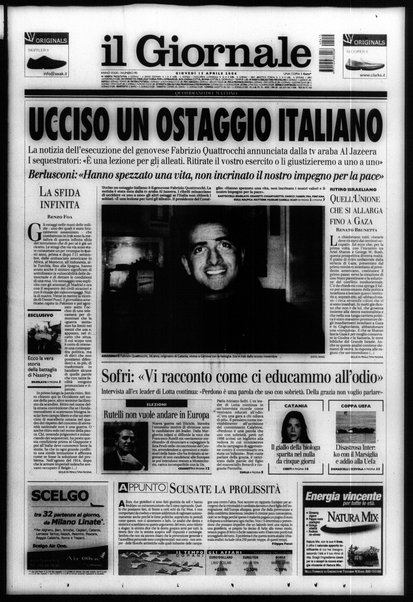 Il giornale : quotidiano del mattino